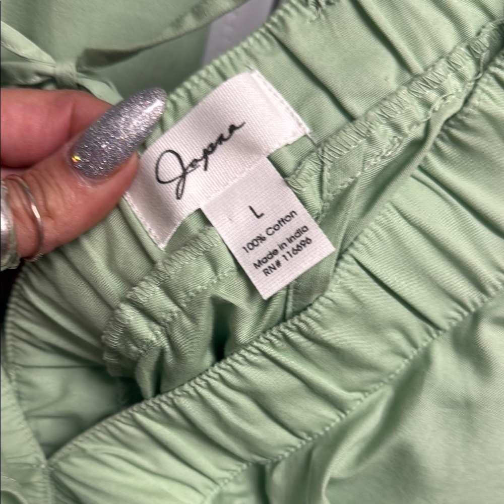 Green Ruffled Two-Piece Set - Picture 2 of 6